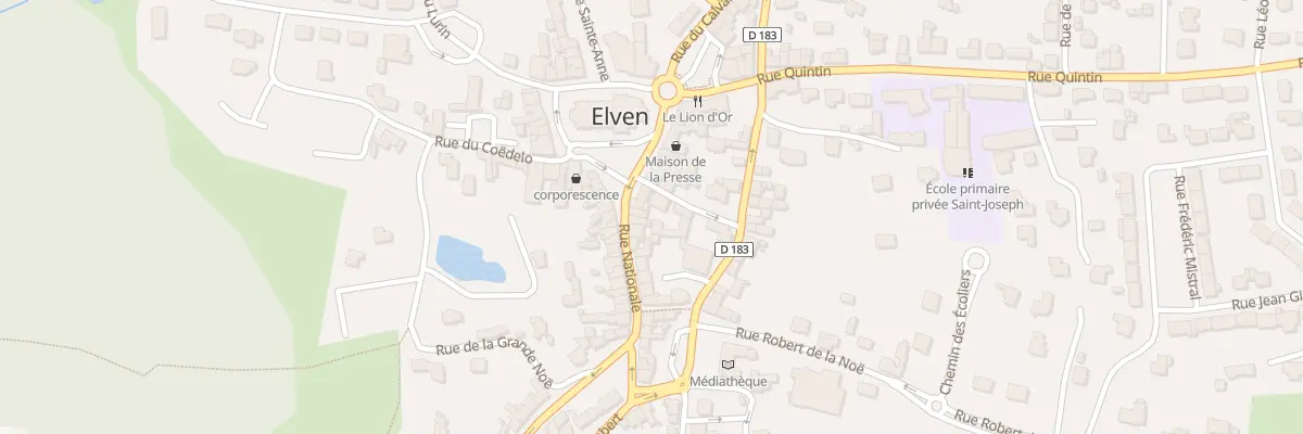 Plan du 4 Grande Rue à Elven
