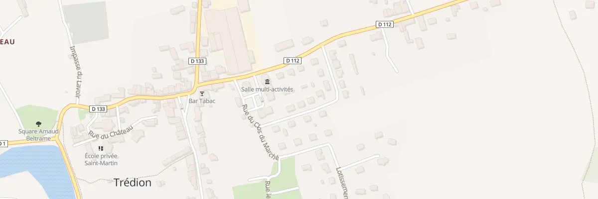 Plan du 10 Rue du Clos du Marché à Trédion