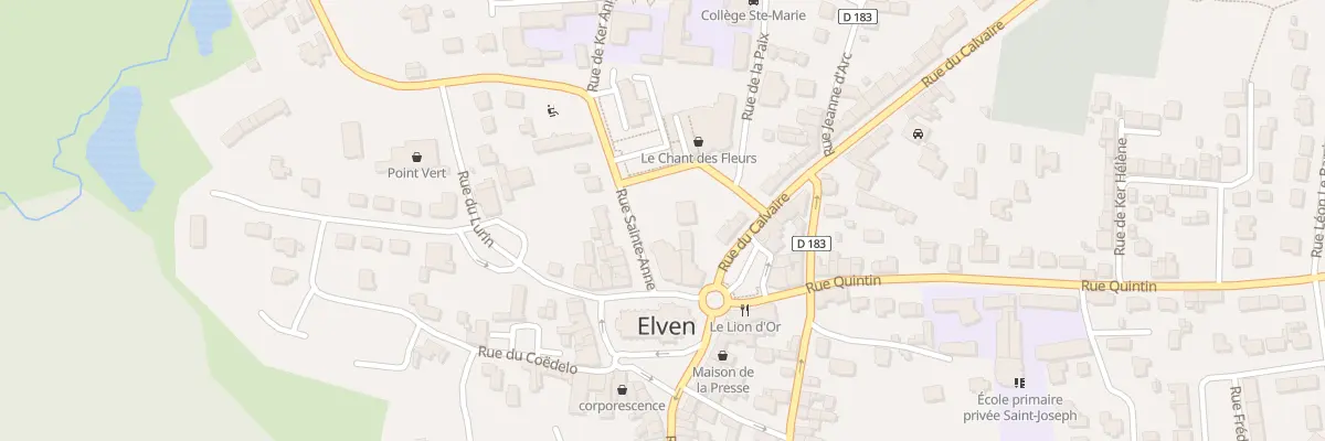 Plan du 2 Rue de l’Europe à Elven