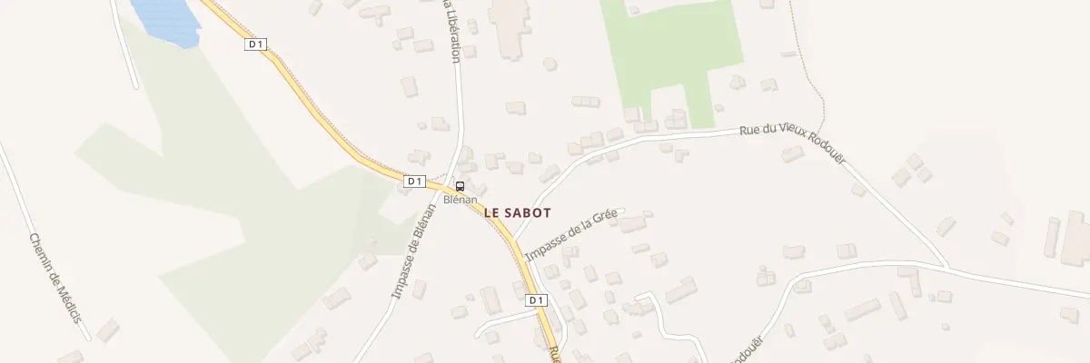 Plan du 5546 Le Rodouer à Trédion