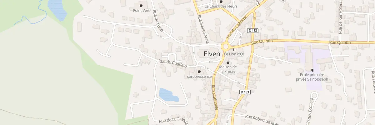 Plan du 16 Pl de l’Eglise à Elven