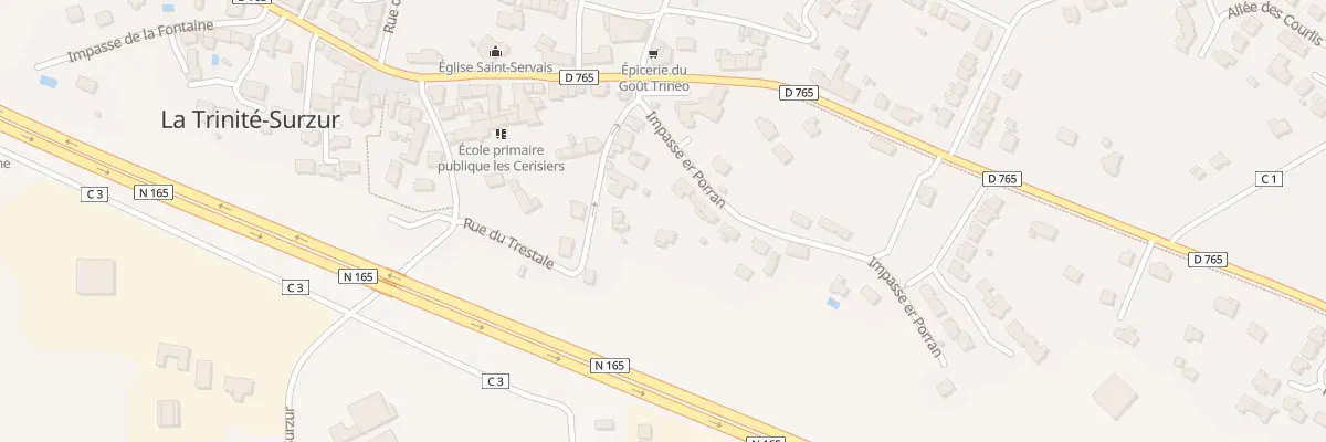 Plan du 2 Imp l’Er Porran à La Trinité-Surzur