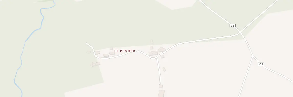 Plan du 5355 Le Penher à Plumelec