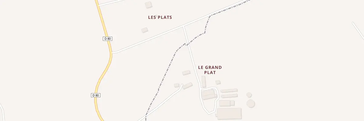 Plan du 1 Le Plat à Bréhand