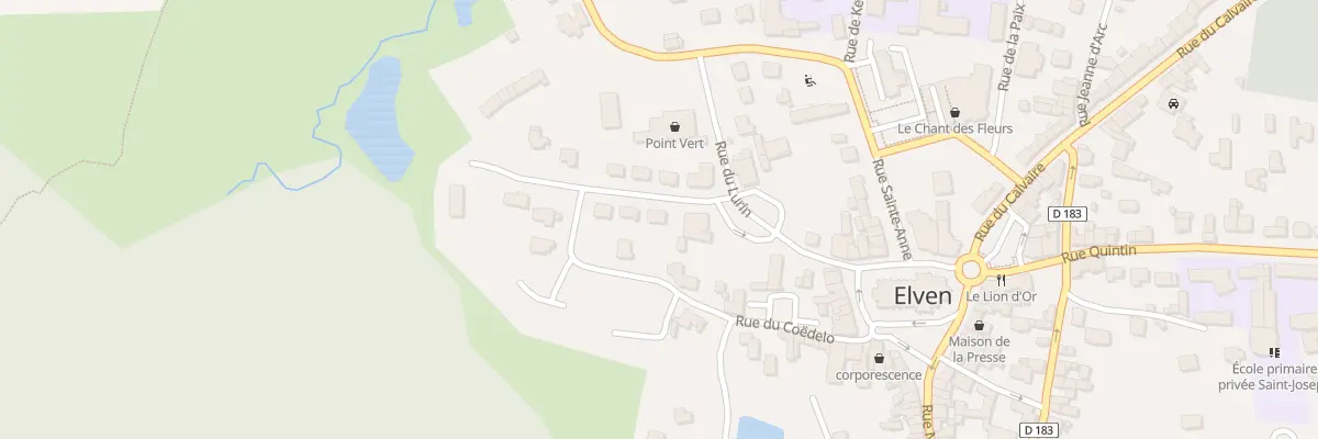 Plan du 2 Rue Pierre Lorgeoux à Elven