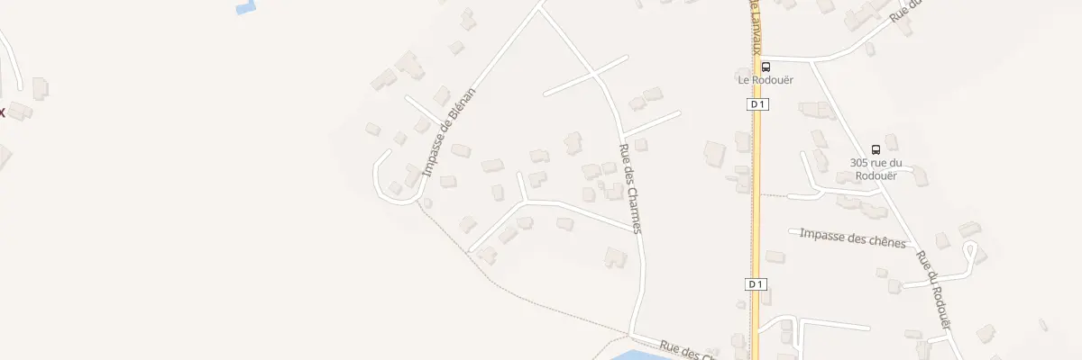 Plan du 6 Rue des Peupliers à Trédion