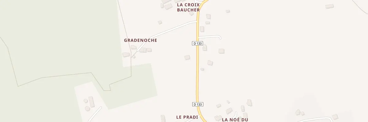 Plan du 1 La Croix Baucher à Trédion