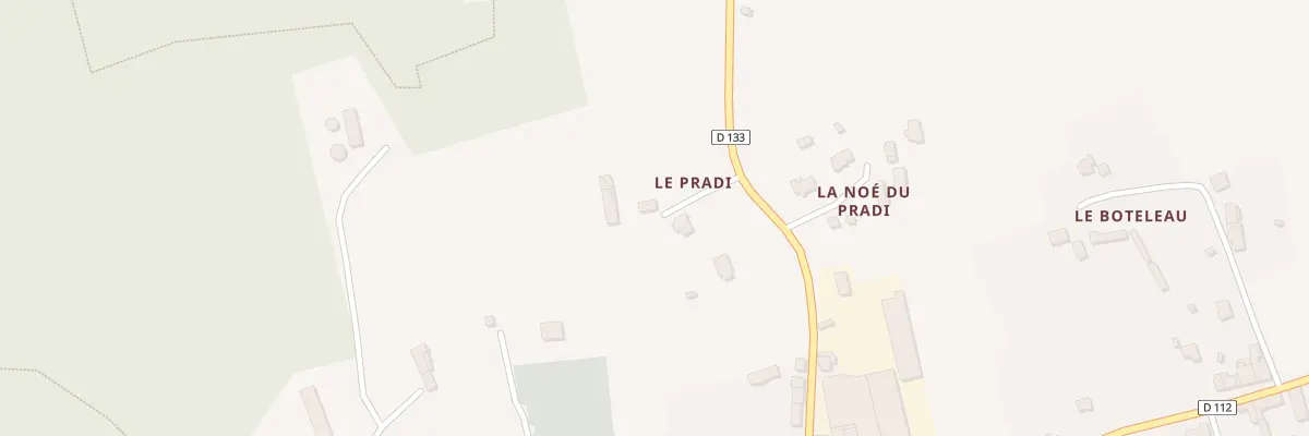 Plan du 5213 Le Pradi à Trédion