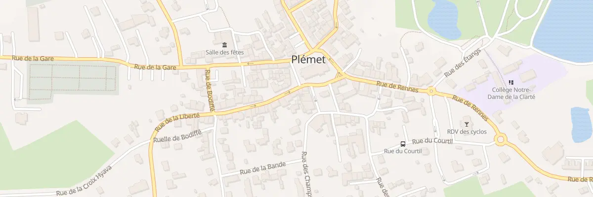 Plan du 3 Rue de la Liberté à Plémet