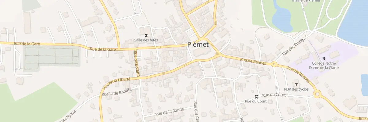 Plan du 2 Rue de la Liberté à Plémet