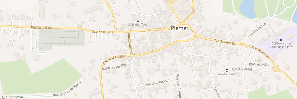 Plan du 14 Rue de la Liberté à Plémet
