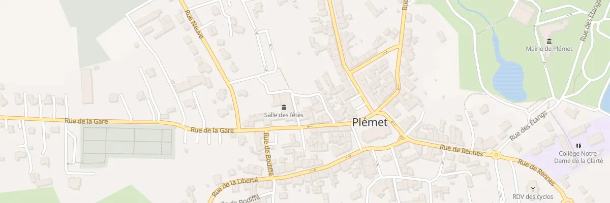 Plan du 9 Pas des Eclotais à Plémet