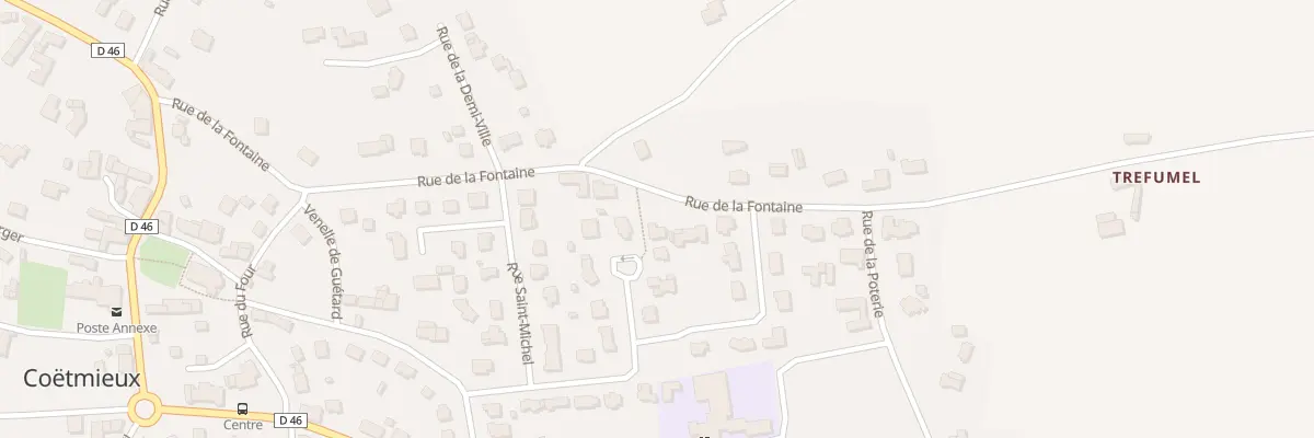 Plan du 14 Rue de la Fontaine à Coëtmieux