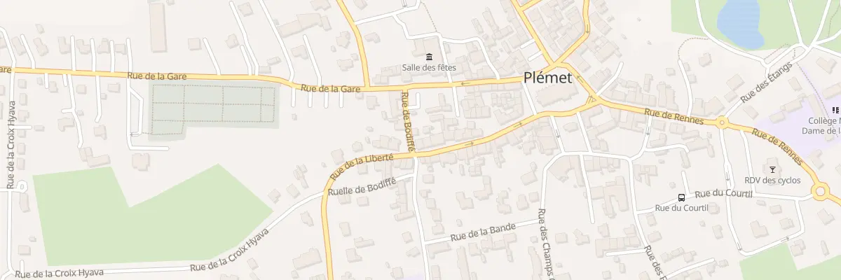 Plan du 22 Rue de la Liberté à Plémet