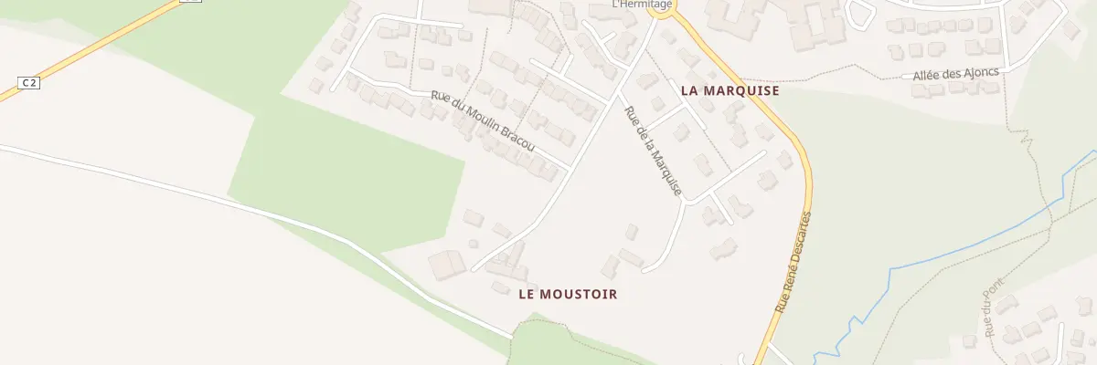 Plan du 2 Rue du Moulin Bragou à Elven