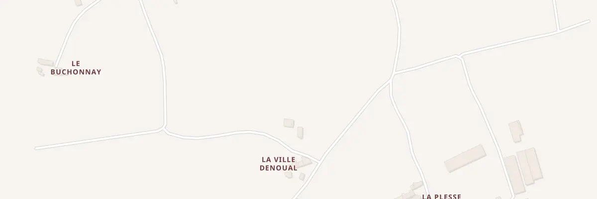 Plan du 2 La Ville Denoual à Bréhand