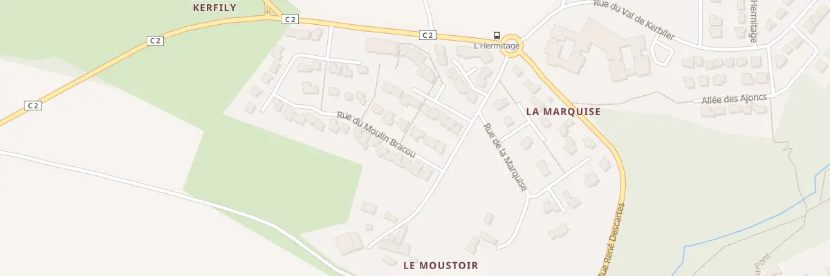 Plan du 5 Rue du Moulin Bragou à Elven