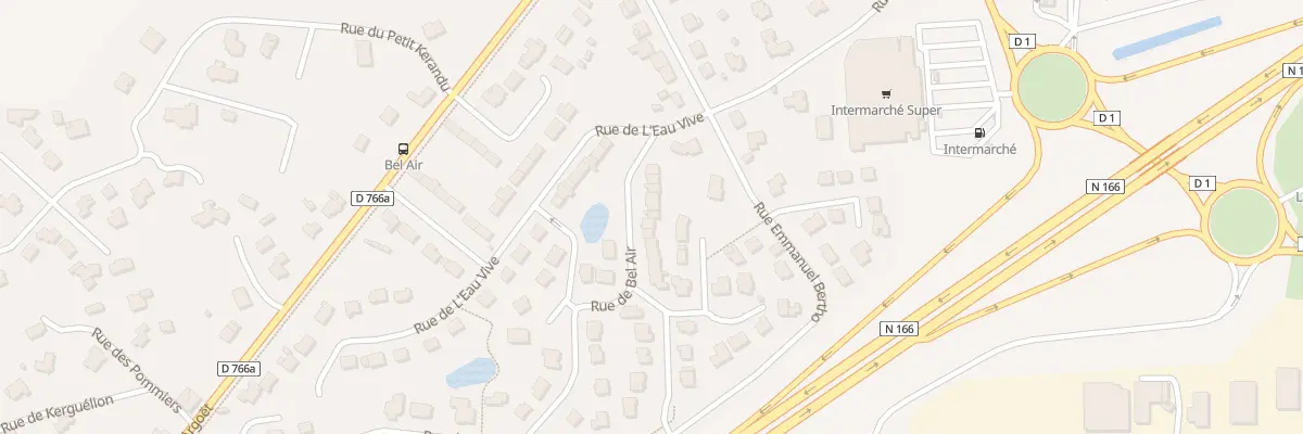 Plan du 12 Rue de Bel Air à Elven