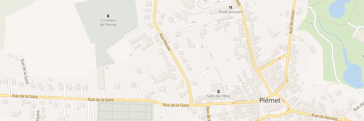 Plan du 8 Rue Neuve à Plémet