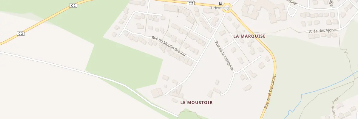 Plan du 8 Rue du Moulin Bragou à Elven