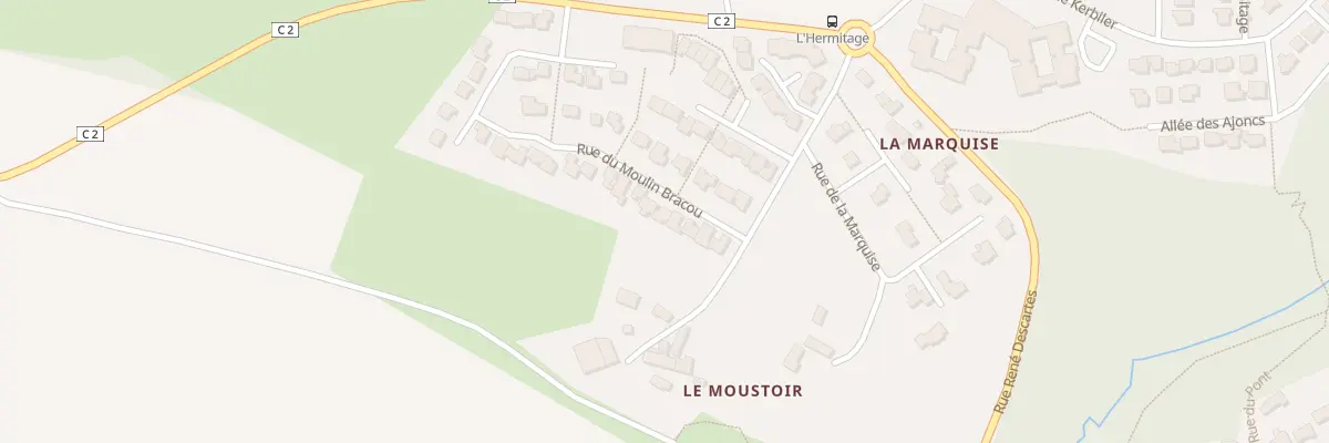 Plan du 10 Rue du Moulin Bragou à Elven