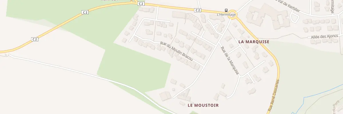 Plan du 16 Rue du Moulin Bragou à Elven