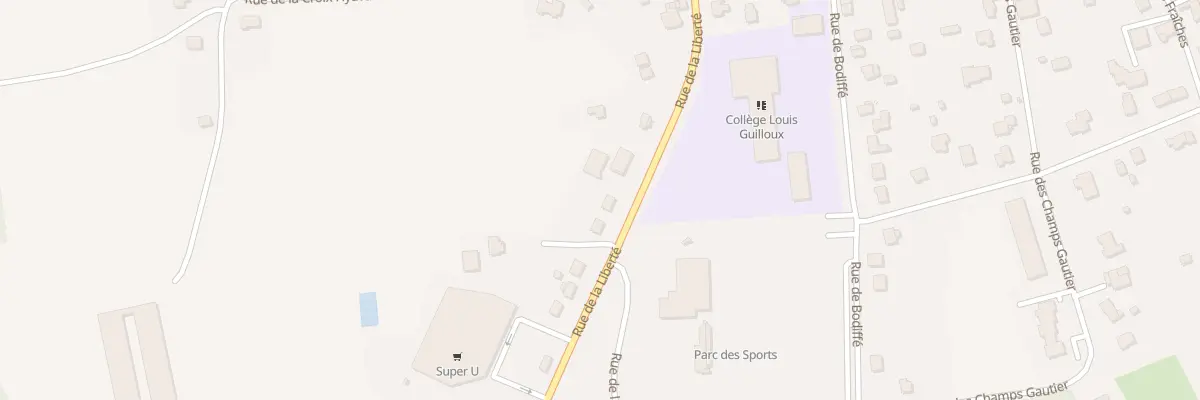 Plan du 50 Rue de la Liberté à Plémet