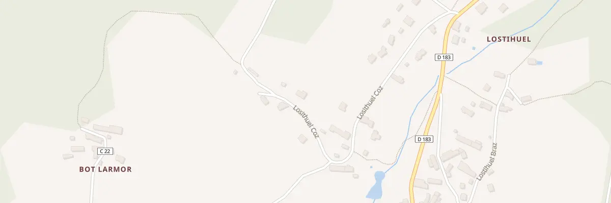 Plan du 222 Lostihuel Coz à Sulniac
