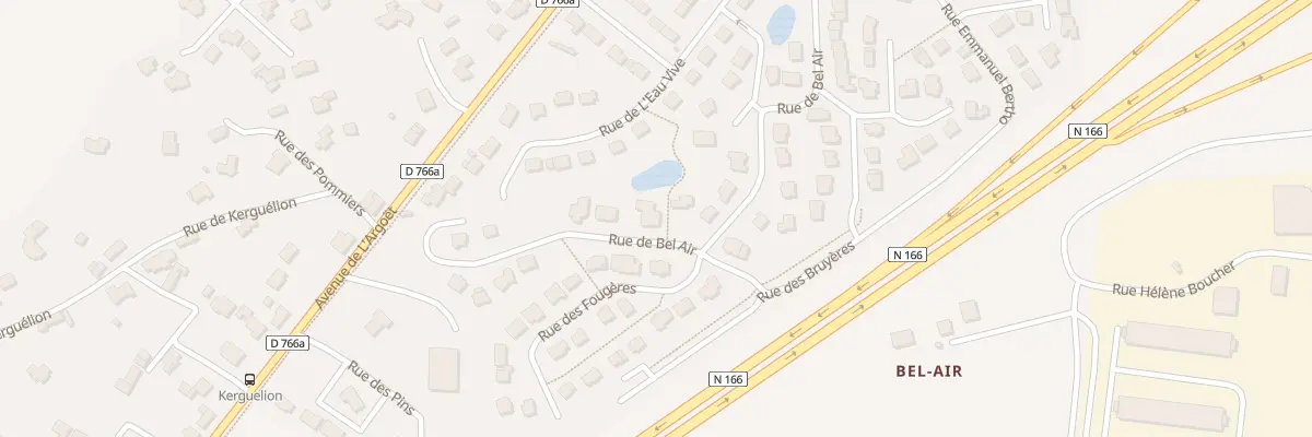 Plan du 23 Rue de Bel Air à Elven