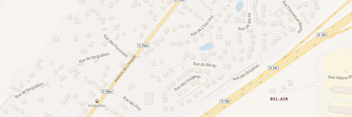 Plan du 31 Rue de Bel Air à Elven