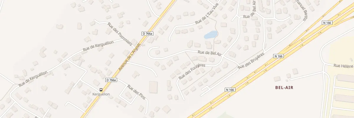 Plan du 42 Rue de Bel Air à Elven