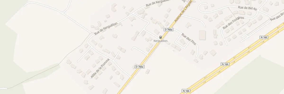 Plan du 1 All des Poiriers à Elven