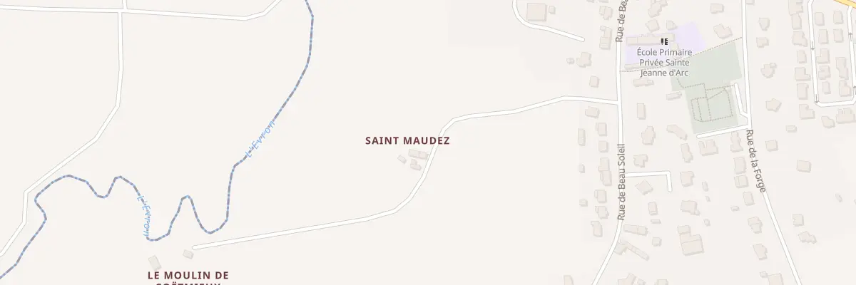 Plan du 1 Saint Maudez à Coëtmieux