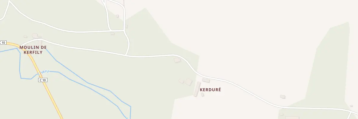 Plan du 5456 Kerdure à Elven