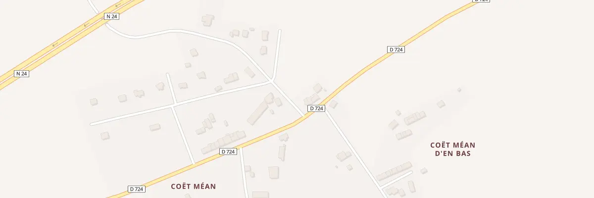 Plan du 4 Coët-Méan à Guégon