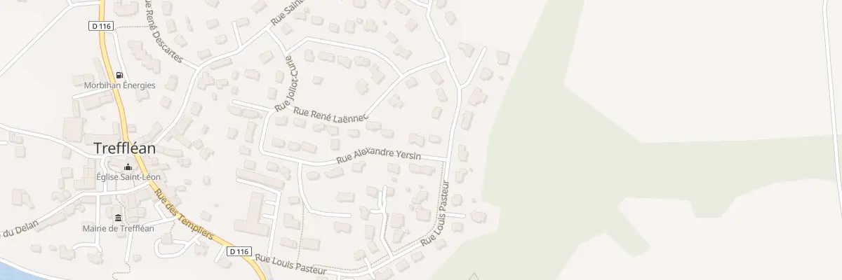 Plan du 14B Rue Alexandre Yersin à Treffléan