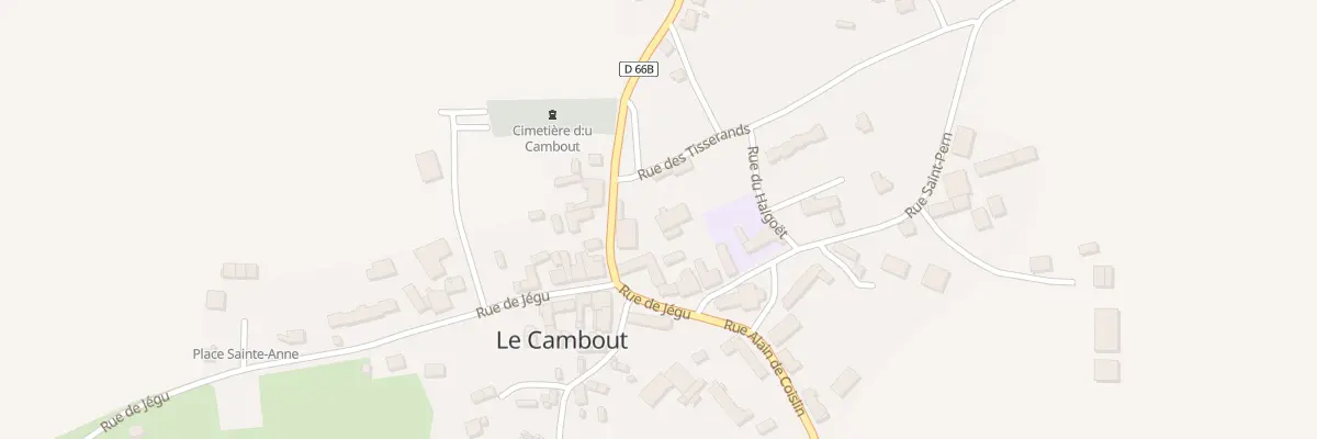 Plan du 1 Pl Henri Charles du Cambout à Plumieux