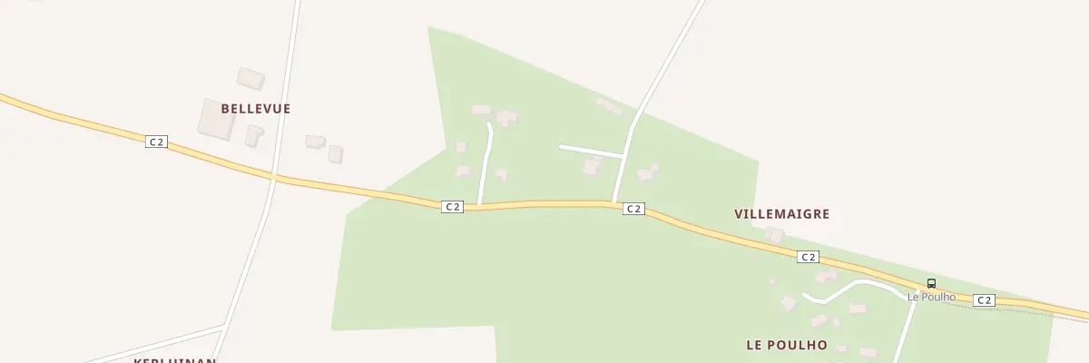 Plan du 2 Ham de Villemaigre à Elven