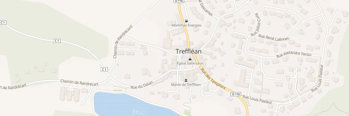 Plan du 8 Pl de l’Eglise à Treffléan