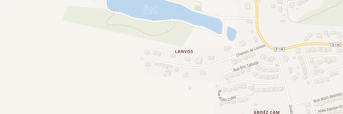Plan du 12 Rte de Lanvos à Treffléan