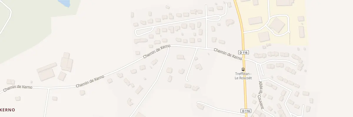 Plan du 5254 Chem de Kerno à Treffléan
