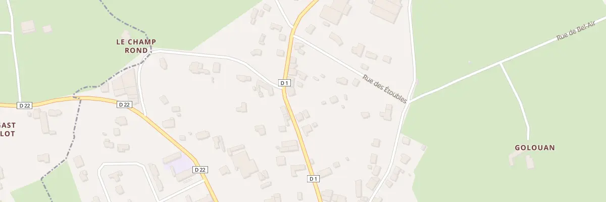 Plan du 14 Rue du Chêne Vert au Mené