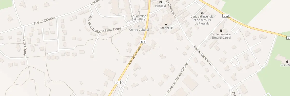 Plan du 21 Rue de la Poste au Mené