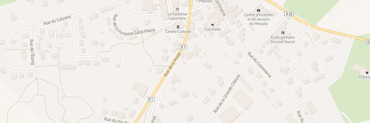 Plan du 23 Rue de la Poste au Mené