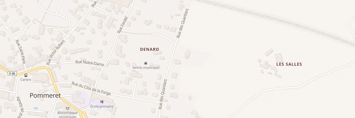 Plan du 18 Rue des Quartiers à Pommeret
