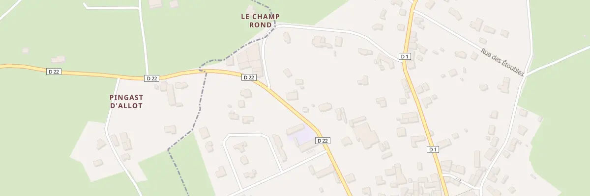 Plan du 26 Rue du Docteur Bellamy au Mené