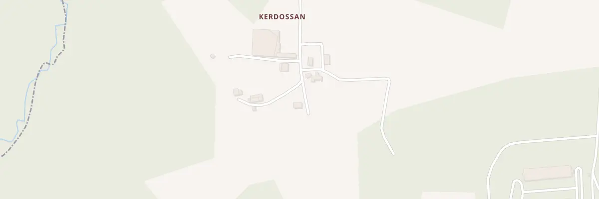 Plan du 5189 Kerdossan à Trédion