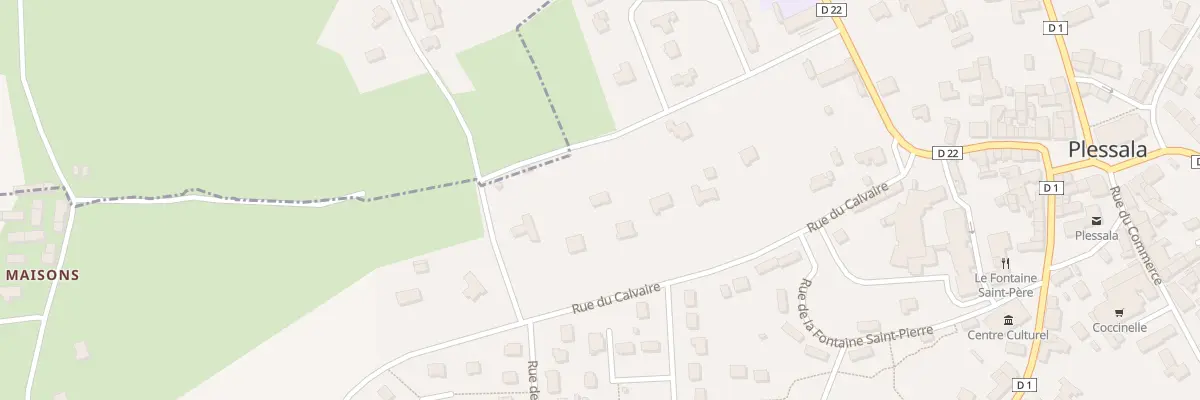 Plan du 10B Rue du Calvaire Plessala au Mené