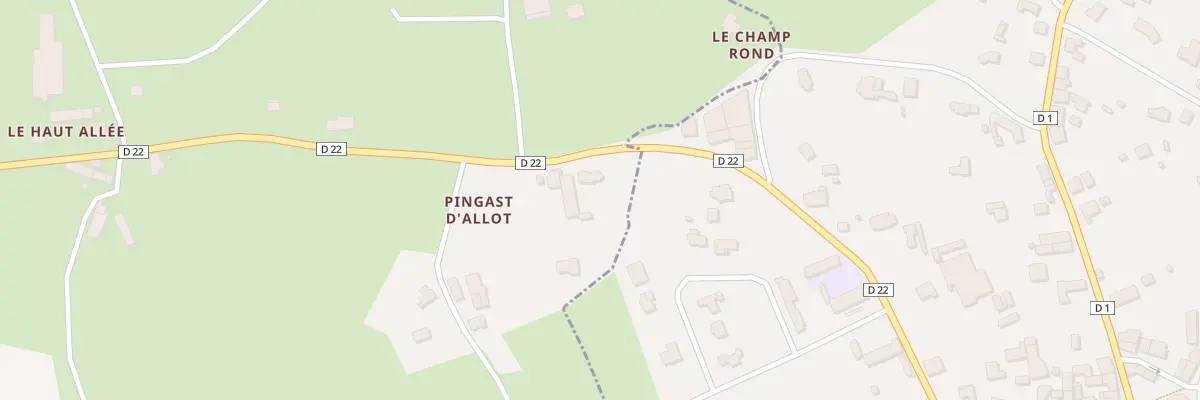 Plan du 388 Pingast d’Allot à Plouguenast-Langast