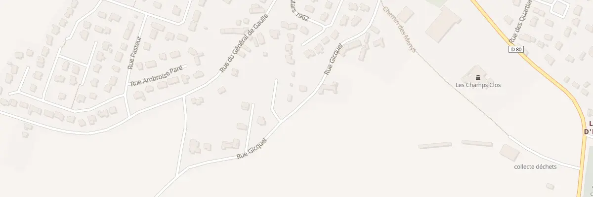 Plan du 10 Rue Gicquel à Pommeret